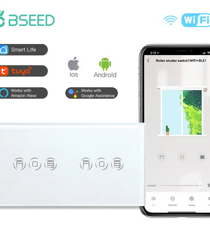 Bseed Alloy Multi Gang Roller Shutter APP Control Wifi Switch