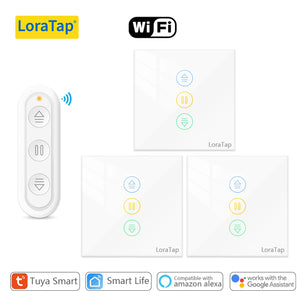 LoraTap 240V 600W Plastic WiFi Rolling Blinds Curtain Switch