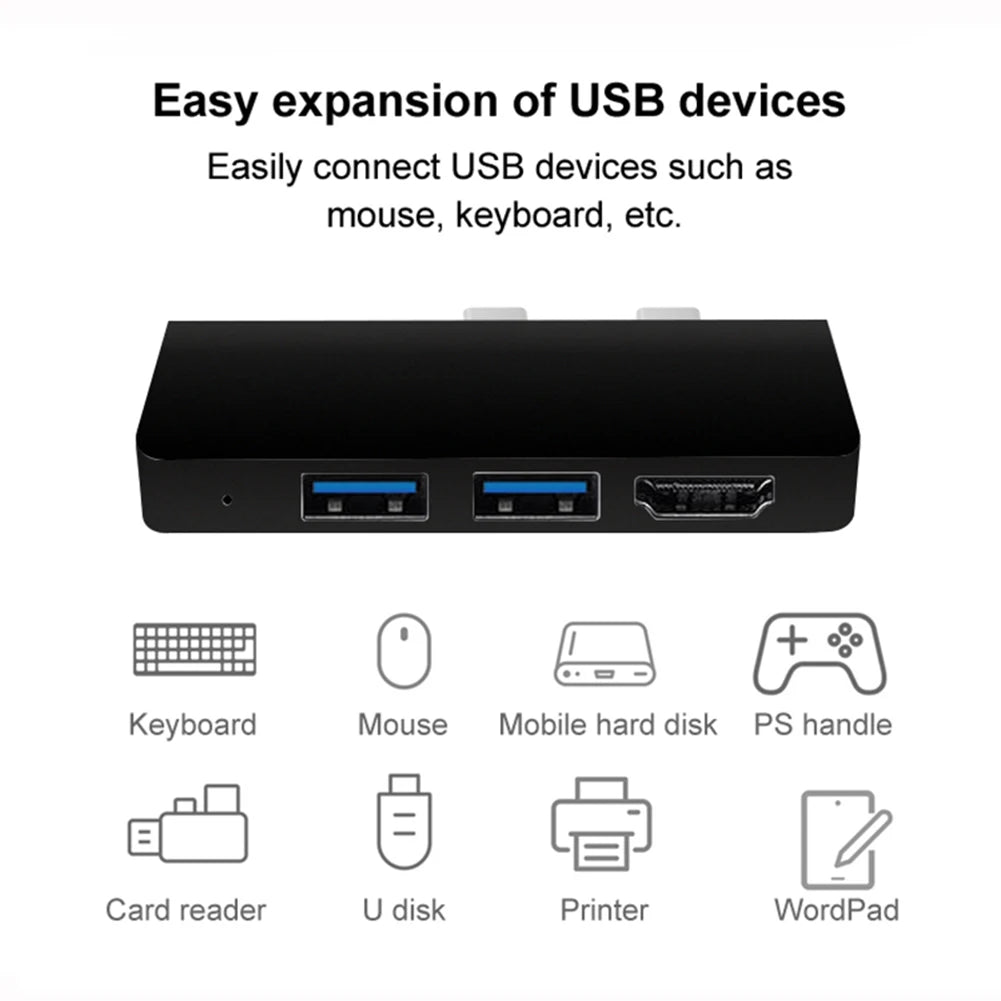5/6-IN-1 USB 3.0 Card Reader HDMI USB Splitter Docking Station Hub