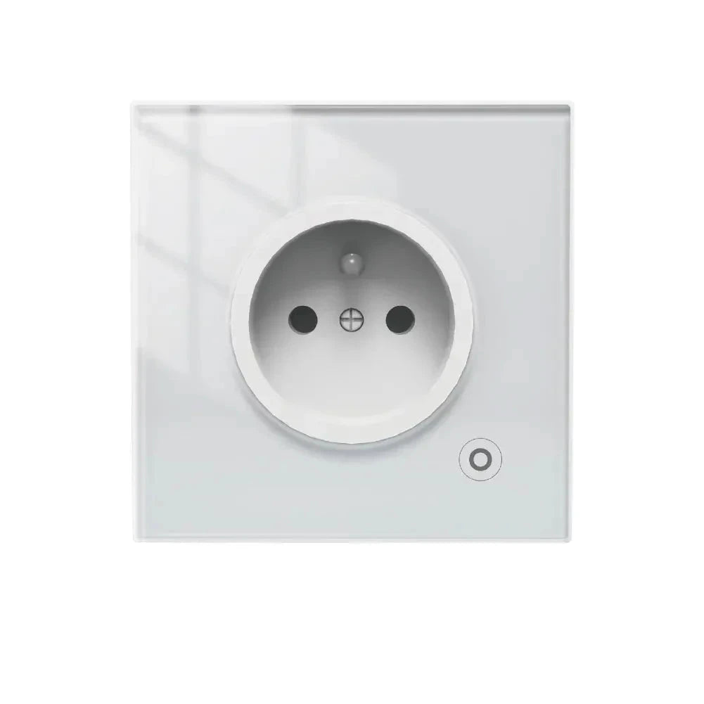 Moes ZigBee Power Monitor Smart Glass Panel Wall Socket