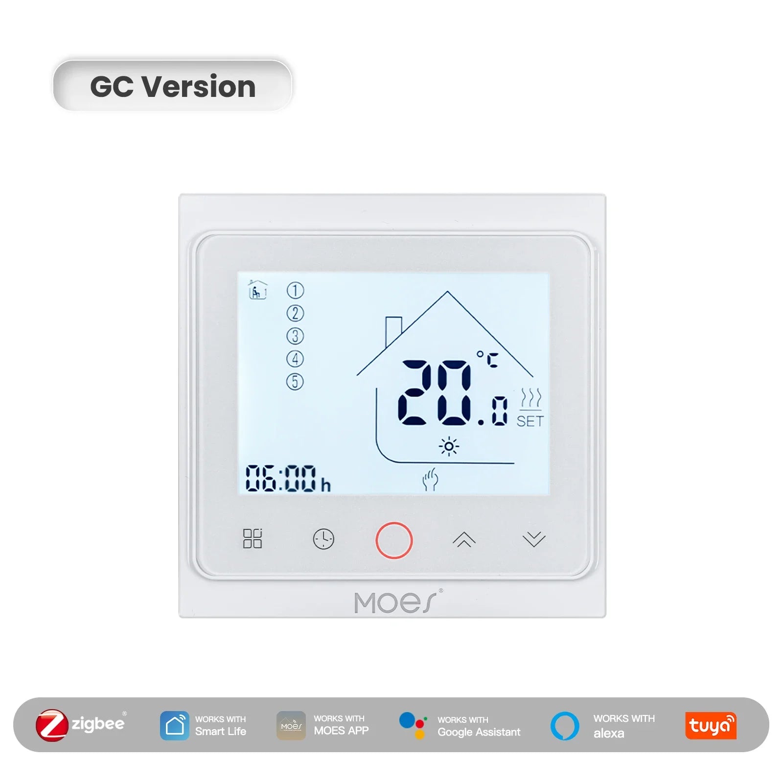 MOES ZigBee Plastic Smart Thermostat with Alexa Google Home
