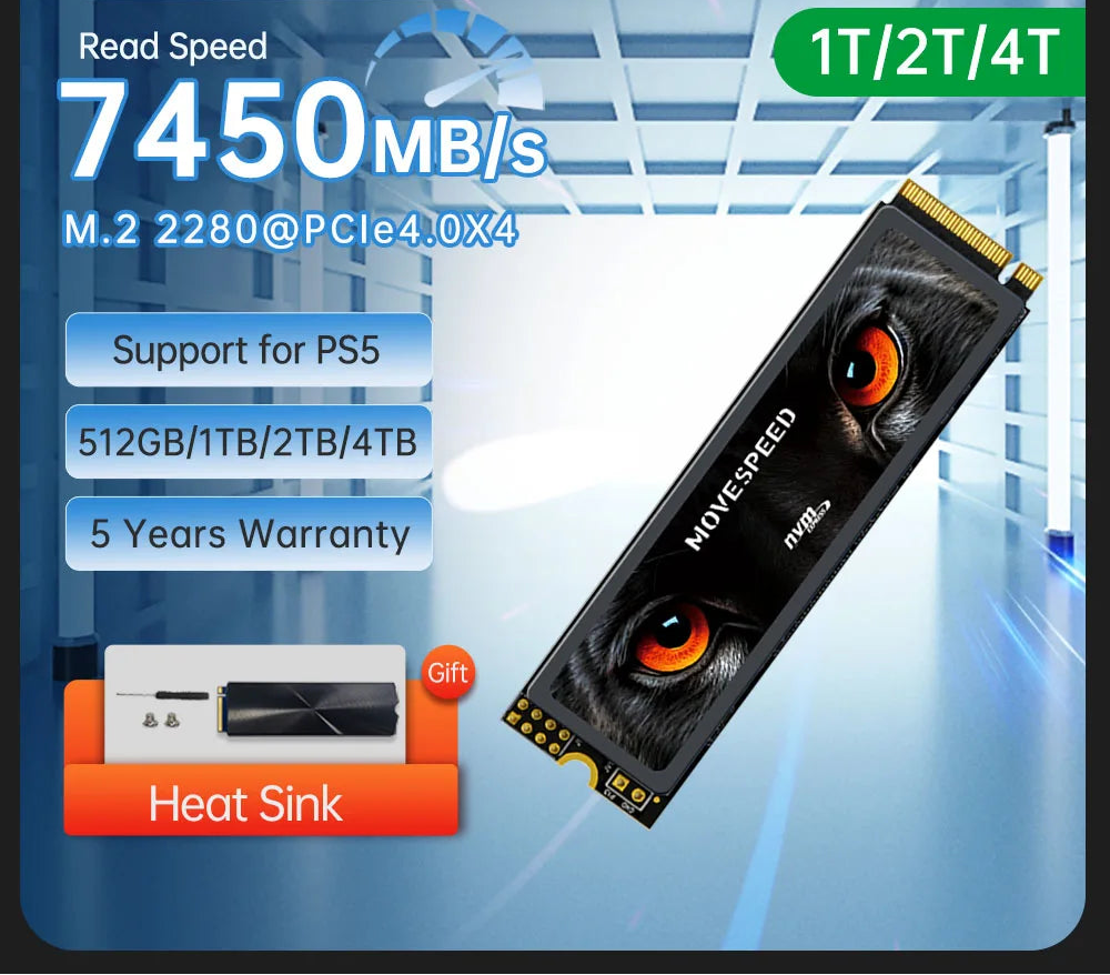 1TB-4TB Internal Hard Disk Drive For PS5 Laptop PC