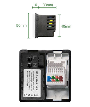 Bseed 16A Glass Panel Touch Light Wall Wireless Socket Switch