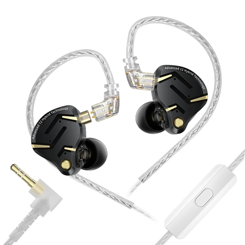 Metal Hybrid Technology Vocalism Wired Communication Earphones