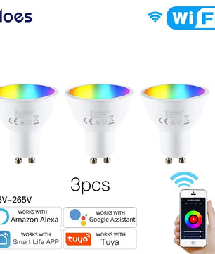 Moes Plastic Dimmable RGB LED Light Smart Remote Control Bulb