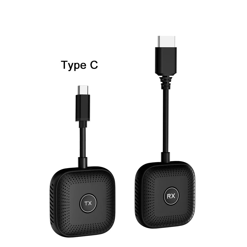 Wireless Type-C 50M HDMI Transmitter Receiver Adapter Set
