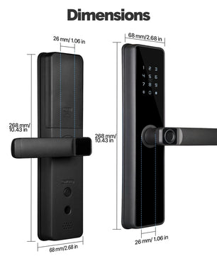 Aluminum Alloy Bluetooth Compatible Electronic Smart Door Lock