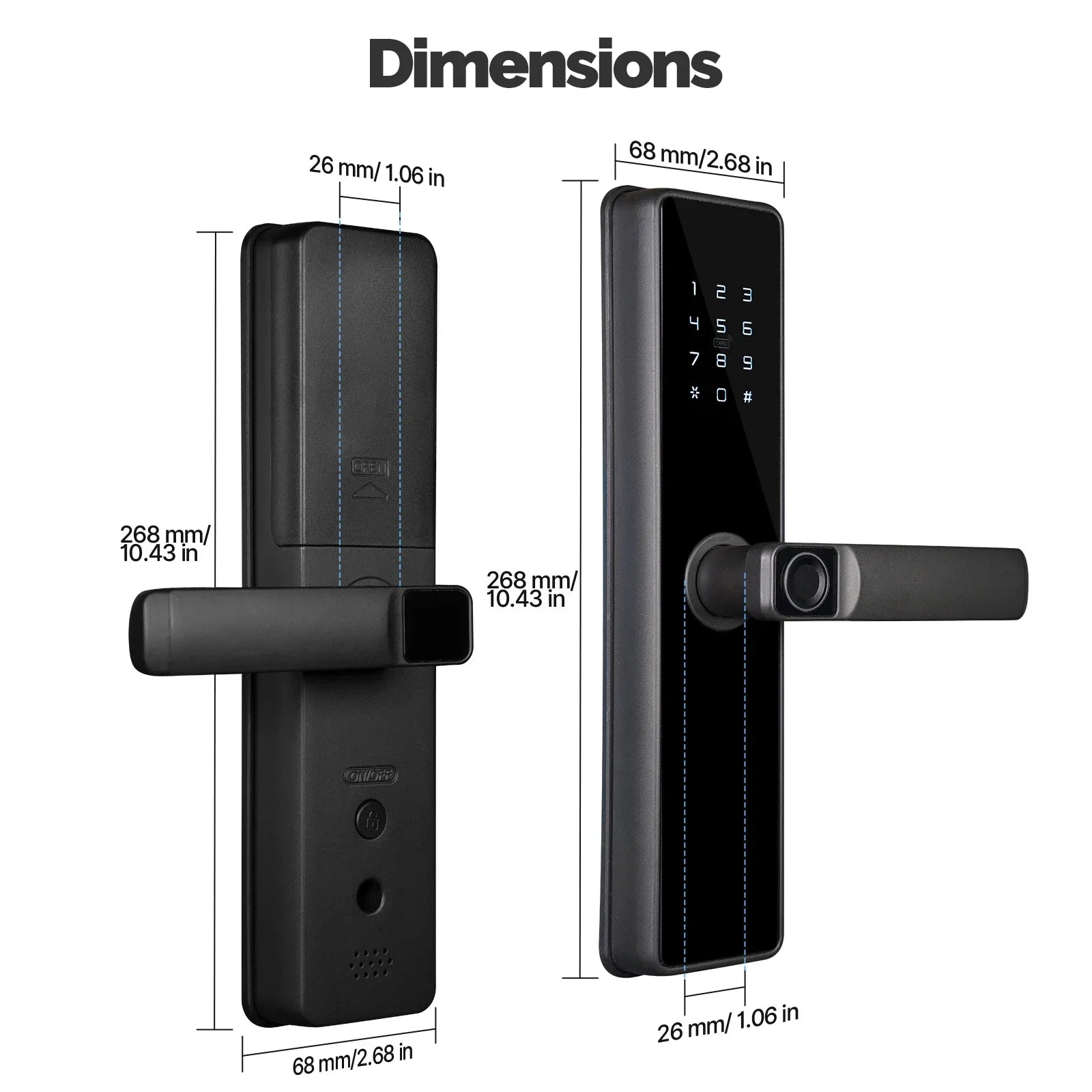 Aluminum Alloy Bluetooth Compatible Electronic Smart Door Lock