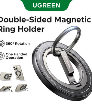 Ugreen 360° Rotation Double Sided Magnetic Phone Ring Holder