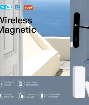 Moes Plastic 2.4GHz Smart Wireless WiFi Door Window Sensor