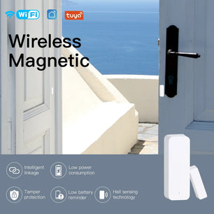 Moes Plastic 2.4GHz Smart Wireless WiFi Door Window Sensor