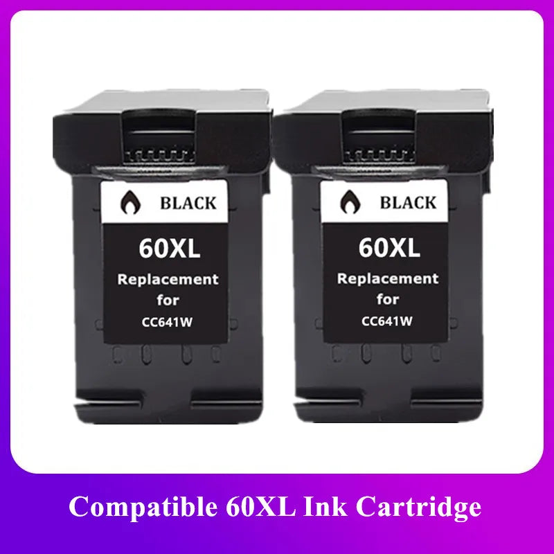 Ink Cartridge For HP60 60xl Deskjet Photo Smart C4680 Printer