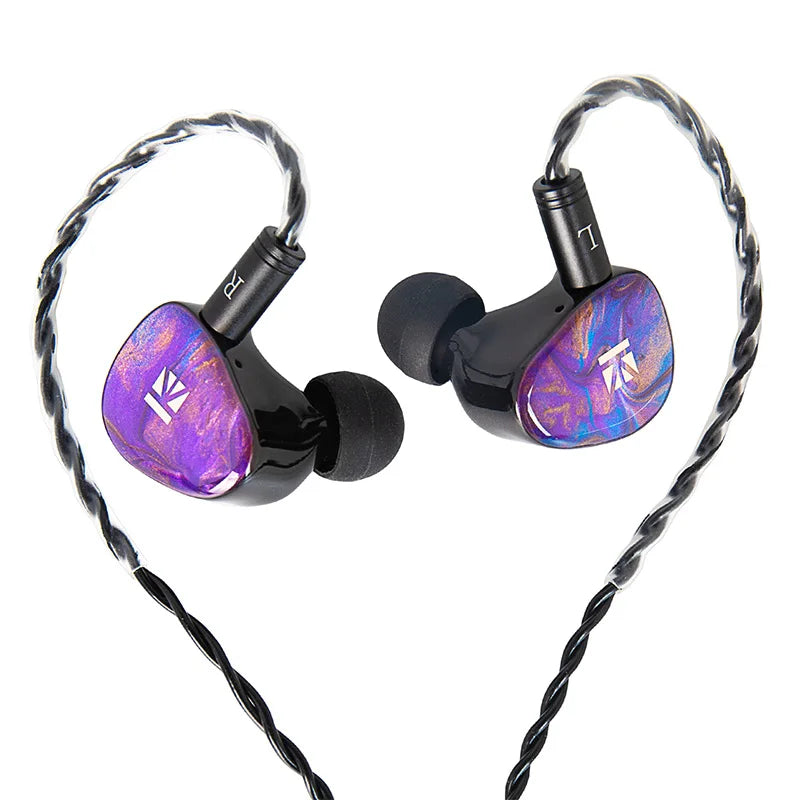 Metal Wired Dynamic Vocalism HiFi Bass Monitor Hybrid Earphones
