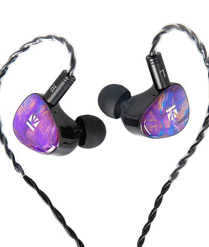 Metal Wired Dynamic Vocalism HiFi Bass Monitor Hybrid Earphones