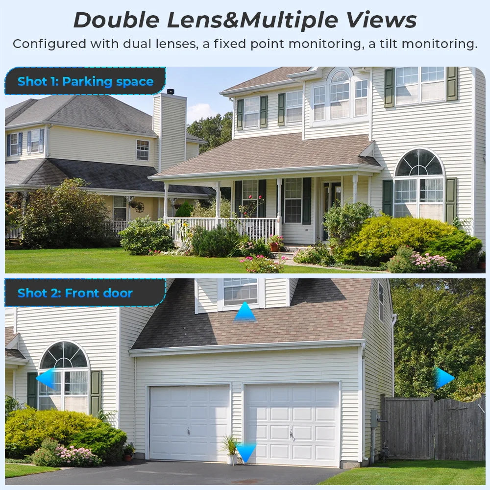 IP66 12MP Digital Zoom WIFI Dual Screens Waterproof Dome Camera