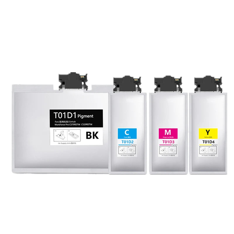 T01D1 Ink Cartridge With Pigmented Ink For Epson Work Force Printer Series