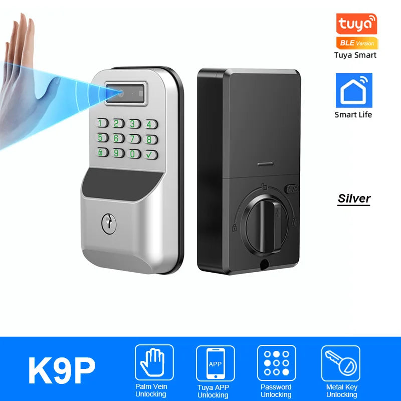 Zinc Alloy IP65 Bluetooth Waterproof Electronic Smart Door Lock