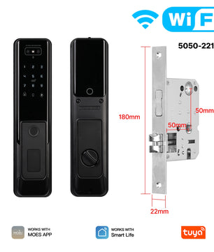 Moes Tuya WiFi Smart Door Lock Facial Palm Vein Recognition