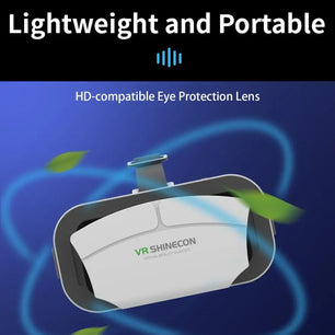 Plastic HD Compatible Lightweight Professional VR Glasses Headset