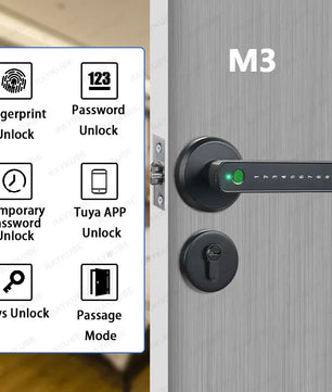 RayKube Stainless Steel Fingerprint Digital Smart Door Lock