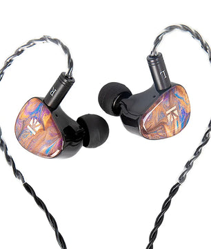 Metal Wired Dynamic Vocalism HiFi Bass Monitor Hybrid Earphones