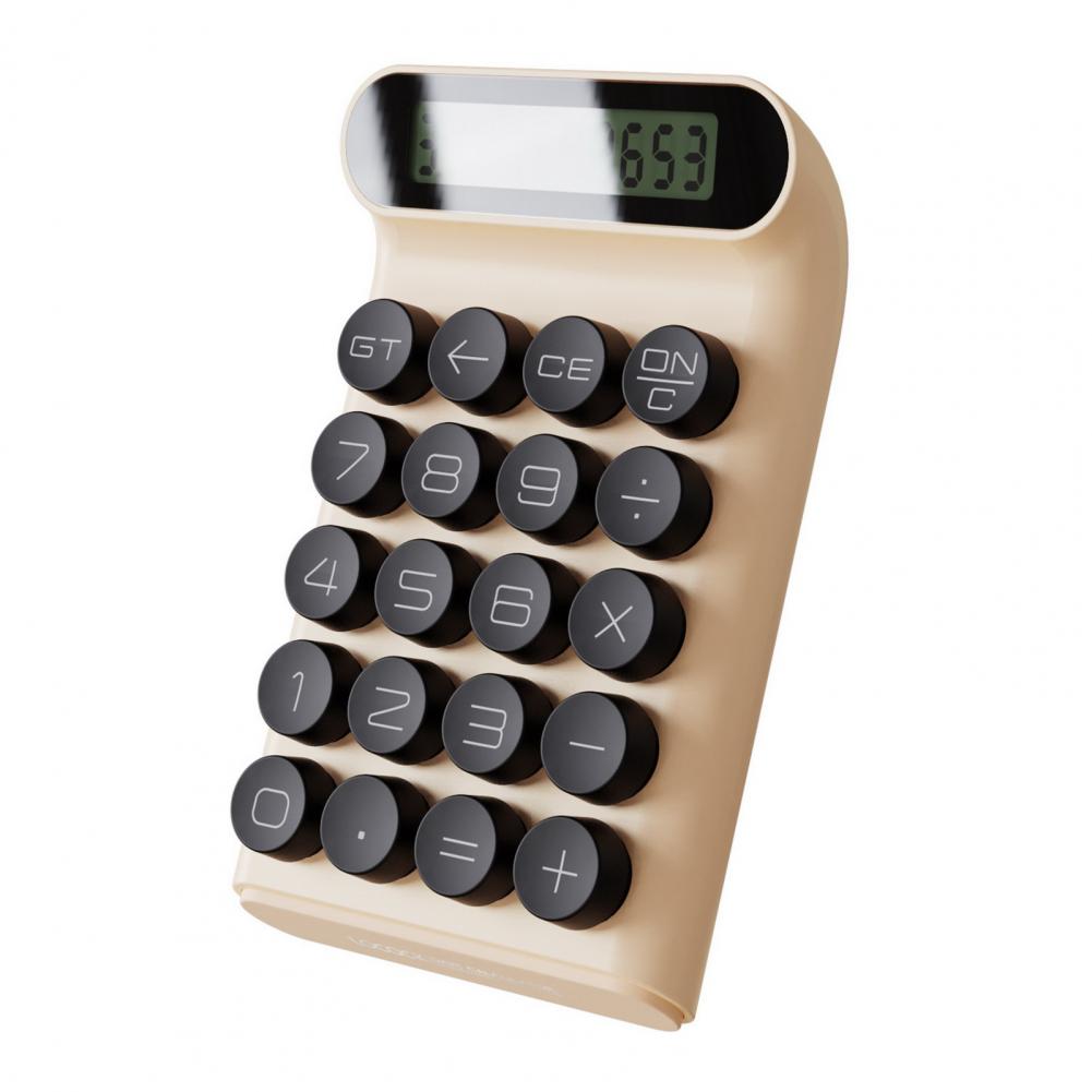 100% Plastic Portable Crisp Feel Clear Display Desktop Calculator