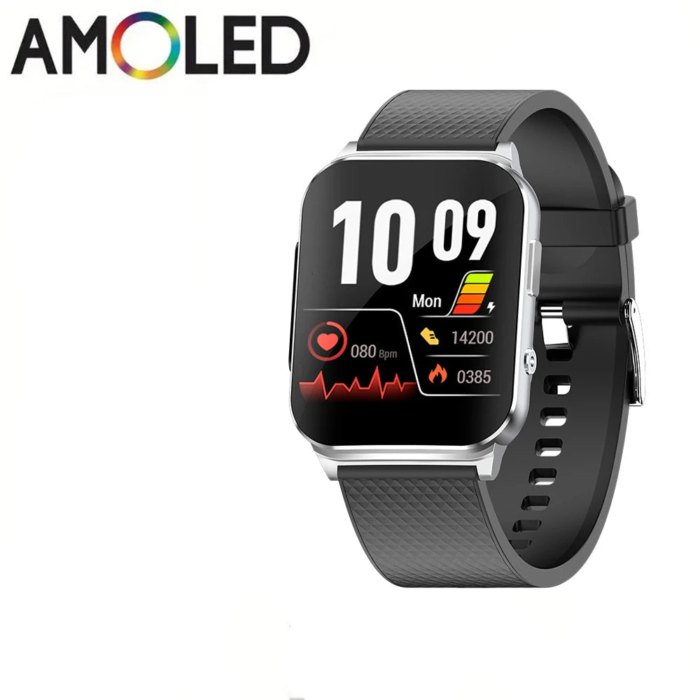 Alloy Waterproof Android Square Shape Heart Rate Monitoring Smartwatch