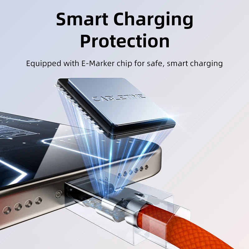 80Gbps Aluminum Alloy USB4 PD240W Type-C Fast Charging Cable