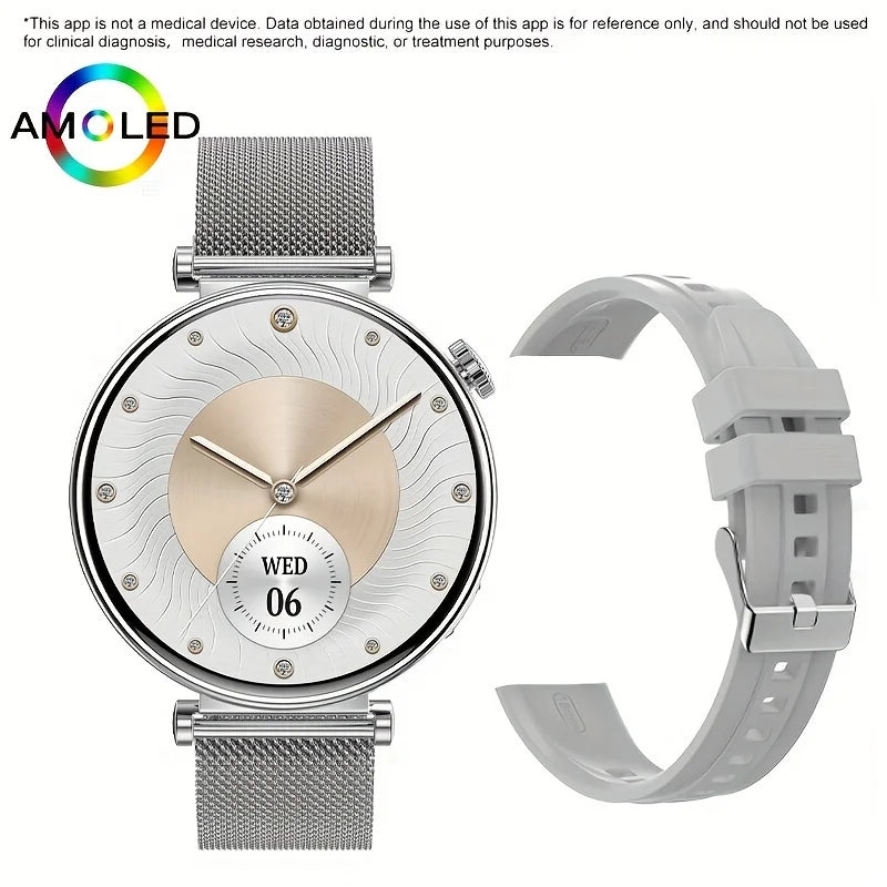 Alloy Waterproof Amoled Full Touch Screen Android Round Smartwatch