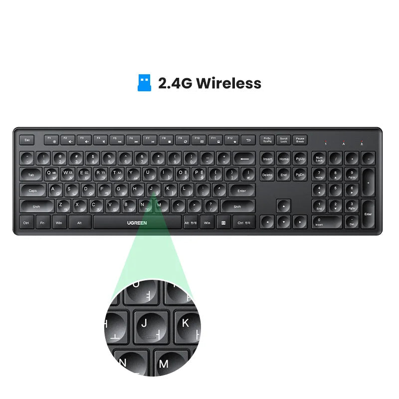 Ugreen Wireless Bluetooth 5.0 2.4G Keyboard For MacBook iPad PC