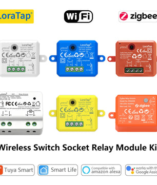 LoraTap 10A Plastic Wireless Switch Socket Relay Module Kit