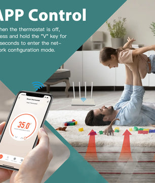 Bseed Alloy LED Touch Screen Wifi APP Control Thermostat Module