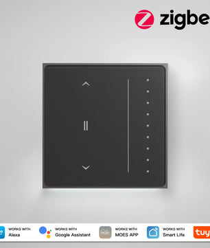 Moes Tuya Anti-Glare Touch Smart Curtain Switch with Alexa Google
