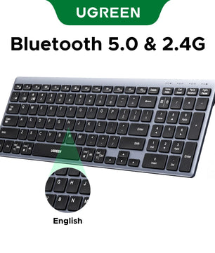 Ugreen 99 Keys USB Rechargeable Bluetooth Wireless Keyboard