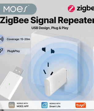 MOES ZigBee 3.0 Signal Repeater USB Range Extender Smart Home