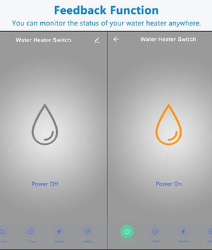 LoraTap 20A Plastic Panel Voice Control Water Heater Wall Switch