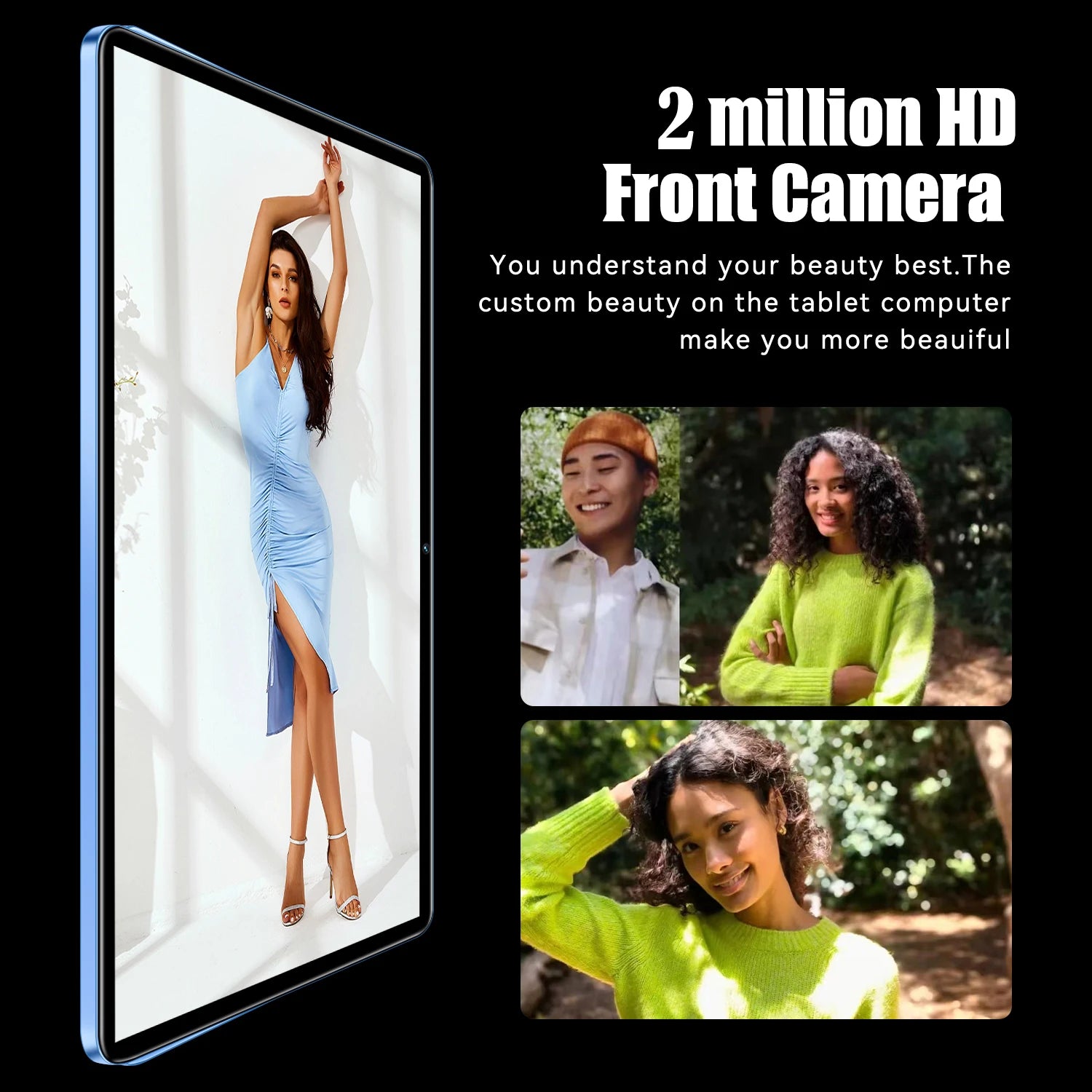 Sauenaneo 10.1-inch 4GB/64GB Dual Camera Dual SIM Card Tablet

