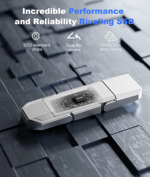 128GB-512GB 450MB/s Metal High Speed USB 3.2 Mini Pendrive