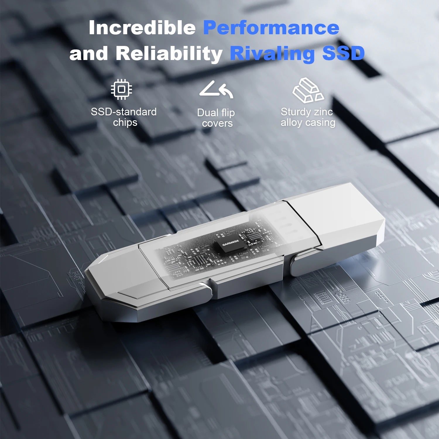 128GB-512GB 450MB/s Metal High Speed USB 3.2 Mini Pendrive