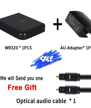 USB 3.5mm WIFI Bluetooth Wireless Audio Receiver Optical Adapter