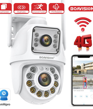 Boavision 4MP Dual Lens Auto Tracking Two Way Security Camera