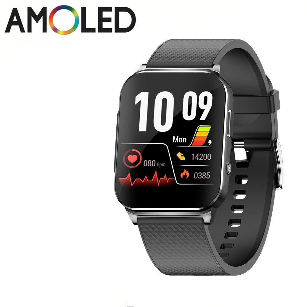 Alloy Waterproof Android Square Shape Heart Rate Monitoring Smartwatch