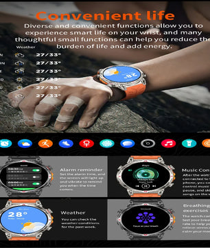 Silica Gel Amoled Display Waterproof Android Round Smartwatch