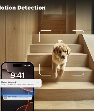 Moes 2.4GHz WiFi Dual Screen Lens Indoor Night Vision Camera