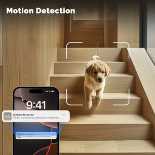 Moes 2.4GHz WiFi Dual Screen Lens Indoor Night Vision Camera