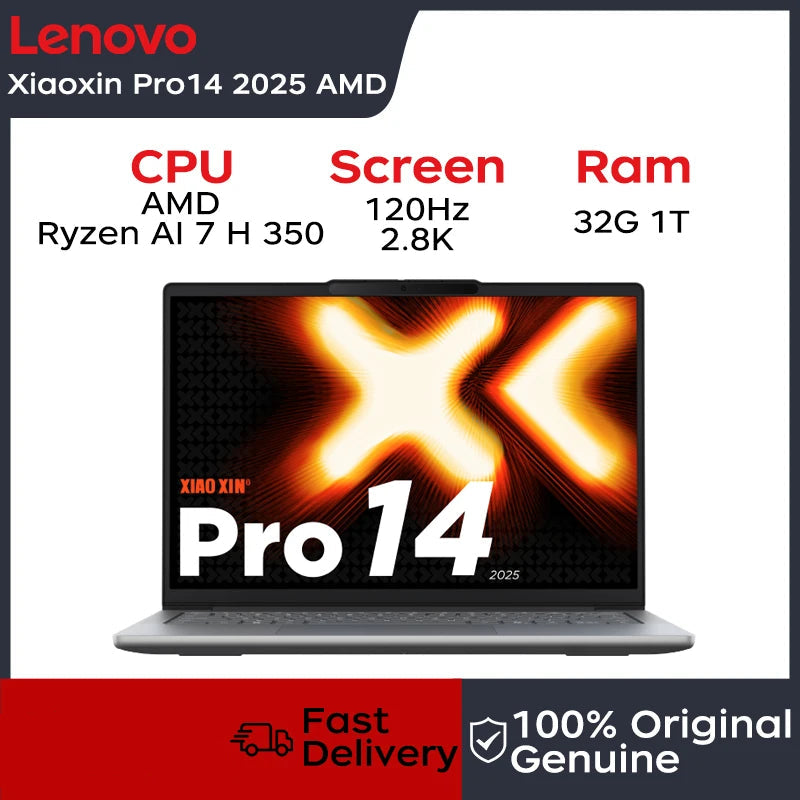 1TB 14" 32GB Xiaoxin Pro14 AI Ryzen Bluetooth Lenovo Laptop