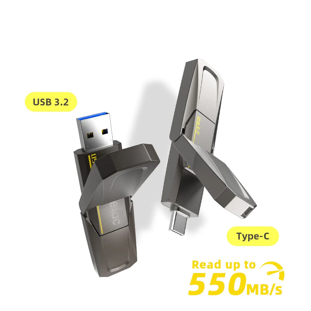 128GB - 1TB 550MB/s USB 3.2 Gen 2 Multifunctional Solid State Drive