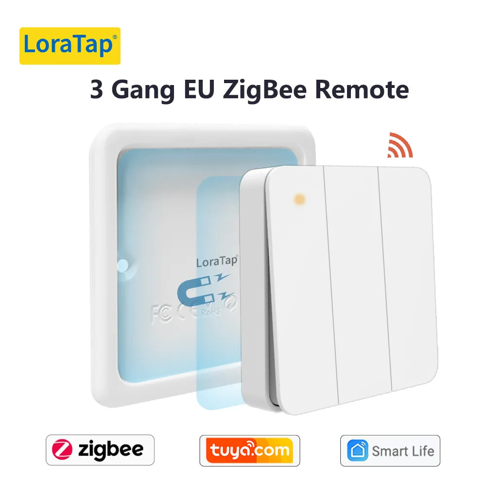 LoraTap Plastic Bluetooth Wireless ZigBee Portable Scene Switch