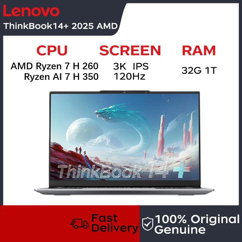 1TB 14.5" AMD Ryzen 7 H 260 Thinkbook 14+ 2025 Lenovo Laptop