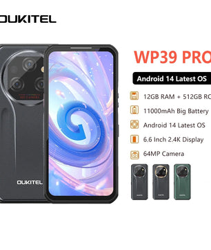 WP39 PRO 5G Rugged Android Normal Screen Fast Charging Smartphone